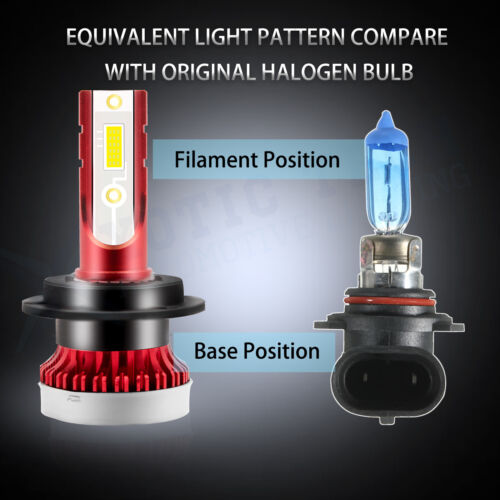 H7 Super White LED High Beam DRL Light Bulbs For BMW E46 F30 320i 330i 3-Series - Picture 4 of 12