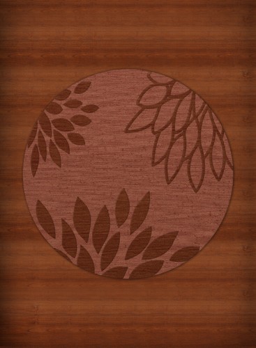 Pink Transitional Leaves Petals Area Rug Floral DV17 - Picture 1 of 12