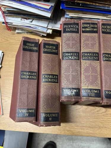 The Works of Charles Dickens Cleartype Edition, Books Inc. 16 Volumes Set - Picture 2 of 8