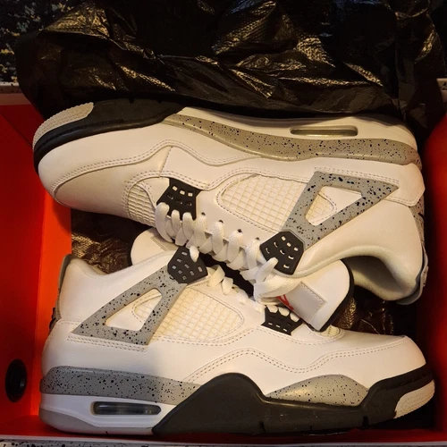 Size 10 - Nike Air Jordan 4 Retro OG White Cement 2016 DS New