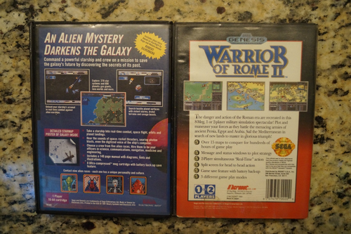 Sega Genesis Lot (2) Starflight Spiel & Box, Warrior of Rome II CIB - Bild 3 von 6