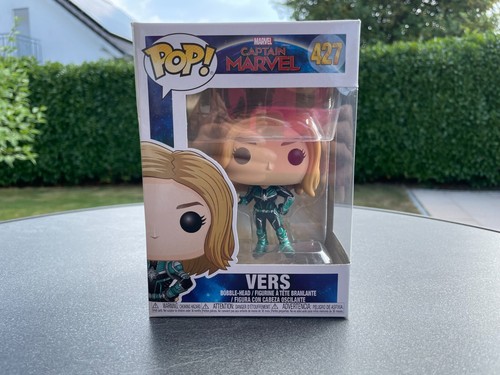 Funko Pop! Captain Marvel 427 Vers Marvel Sammelfigur Avengers Wackelkopf Figur - Bild 2 von 3