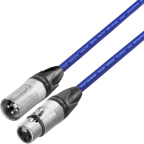 Parche de micrófono Van Damme cable plomo macho a hembra XLR neutro 10 colores - Imagen 8 de 11