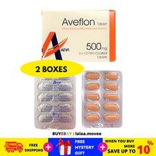 2 X Aveflon 500mg 30's Treatment of Hemorrhoids  Piles FREE SHIP