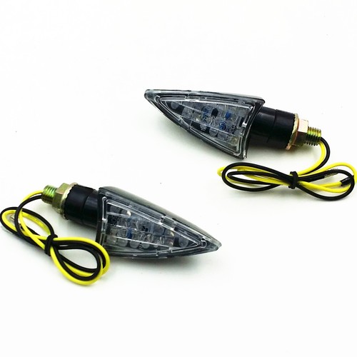 Bicicleta de tierra LED negra doble luz de giro deportiva para CRF CB XC 350 250 Dr-Z YZF - Imagen 2 de 4
