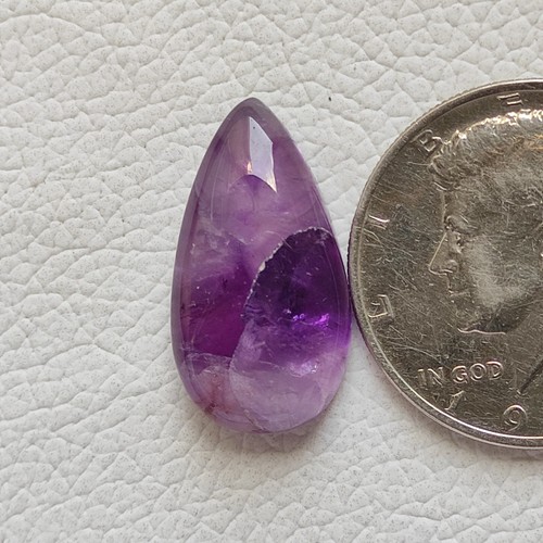 Amatista púrpura natural cabujón amatista piedra translúcida para joyería R13550 - Imagen 2 de 5