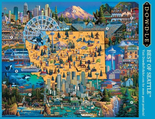 Dowdle Puzzle - Best of Seattle - 100 Teile - Bild 3 von 4