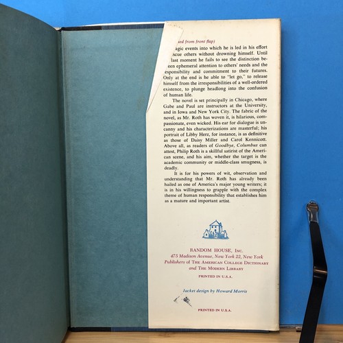 1st edition Stated Letting Go by Philip Roth!! Nice Copy! 1962 - Imagen 18 de 20