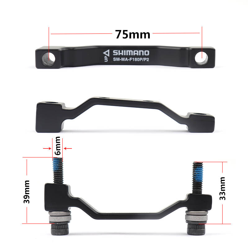 Shimano SM MA F180P/P2 Post Mount Disc Brake Adapter (Front) (180mm) (P