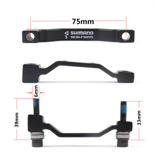 Shimano SM MA F180P/P2 Adattatore freno a disco post montaggio (anteriore) (180 mm) (P/P) - Foto 3 di 8