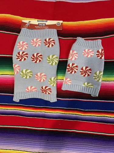 Hundepullover Set One Extra Small One Small Peppermint Candy Design Acryl Bequem