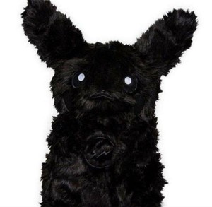 black pikachu plush