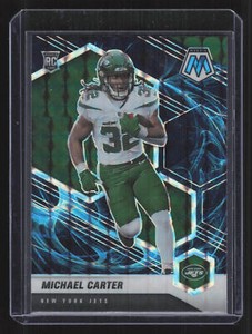 2021 Panini Mosaic #335 Michael Carter RC Genesis Prizm SSP