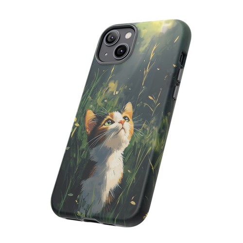 Calico Kitty Cat Grass Field - Phone Ink Cover Case for iPhone, Galaxy, Pixel - 第 79/281 張圖片