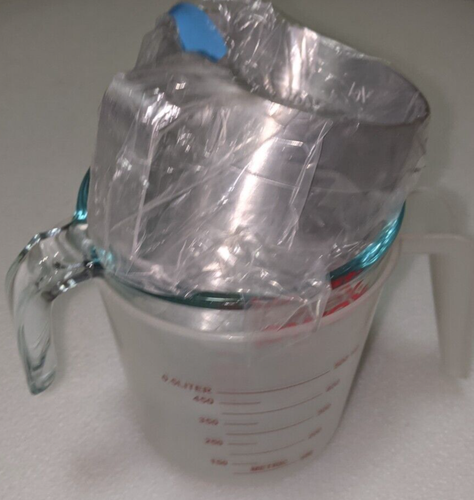 Qty. (3) Cups (PYREX 1-Cup, + 2 Cup Plastic + 1 Cup Aluminum) 3 Items - Picture 2 of 2