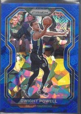 DWIGHT POWELL 2020-21 PANINI PRIZM BLUE ICE PRIZMS #D 93/125