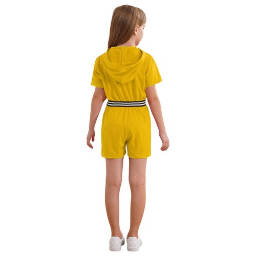 Kids Girls Rompers One Piece Jumpsuit Summer Overalls Loose Leotard Dance Jazz - Picture 43 of 70