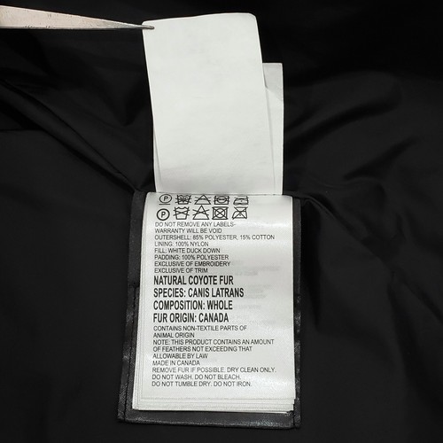 CANADA GOOSE 3804L CHELSEA Heritage Parka Down Jacket Fur Hood Winter Coat M - Picture 17 of 18