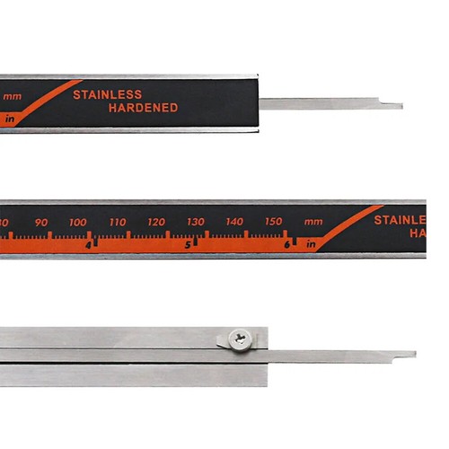 Pinza de acero inoxidable 150 mm pantalla digital Vernier LCD fracción/MM/pulgada herramientas - Imagen 5 de 14