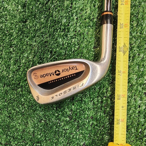 Lefty Taylormade Firesole Single 6 Iron Titanium-Tungsten R-80 Steel Shaft LH - Picture 9 of 9