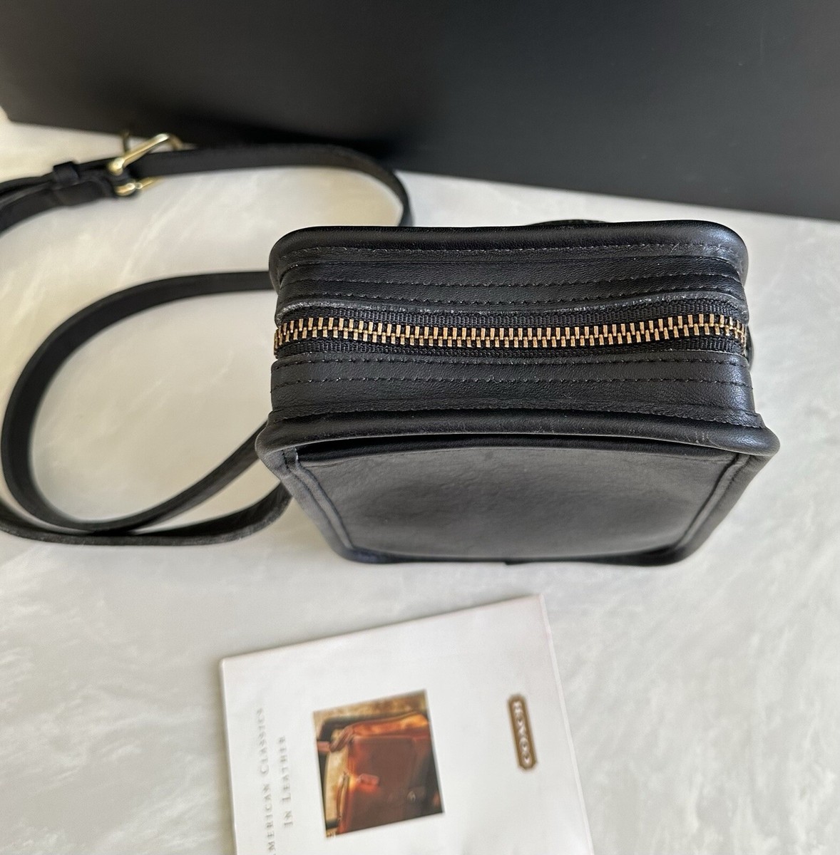 古札 COACH VINTAGE BLACK KIT CROSSBODY SHOULDER BAG 9973 | eBay