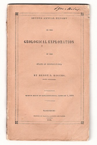 Geological Exploration of the State of Pennsylvania, 1838 - Henry D. Rogers - Picture 1 of 4