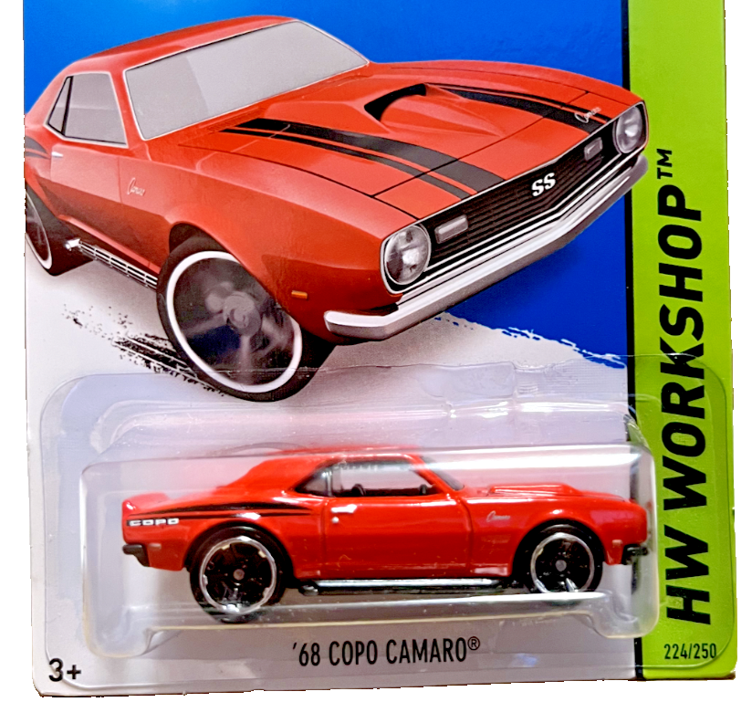 1968 CHEVROLET COPO CAMARO RED 1:64 by HOT WHEELS HW WORKSHOP