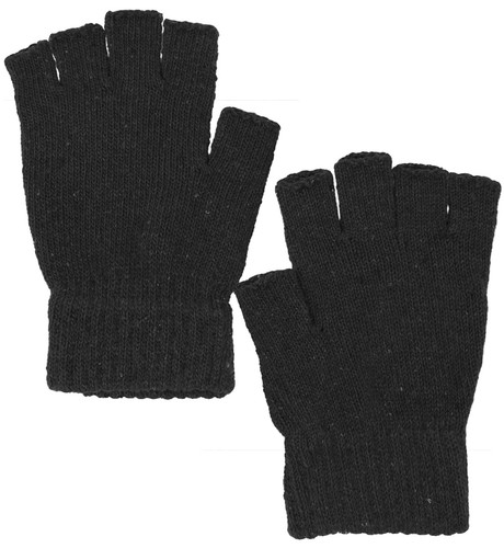 Unisex Liner Gloves Basic Fingerless Knit Winter Gloves - Picture 5 of 25