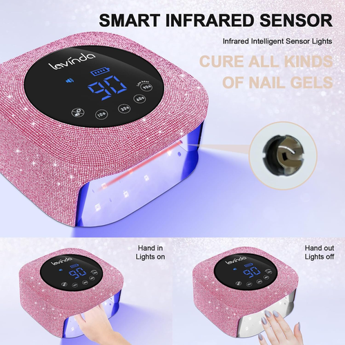 UV Nail Lamp 54W, Cordless Gel UV Led Nail Lamp for Gel Nail Polish & 35000RP... - Picture 3 of 9