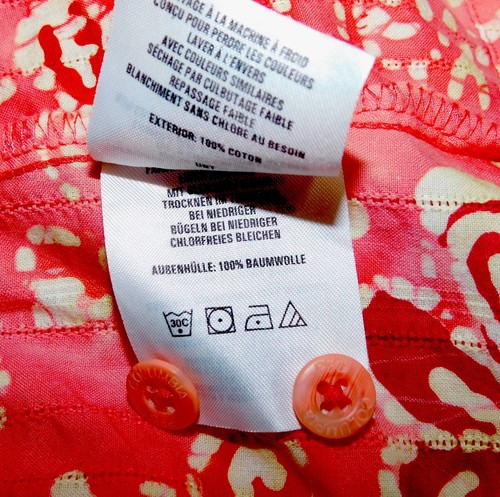 Camicia Columbia River Resort con bottoni donna M rosa corallo batik cotone - Foto 9 di 10