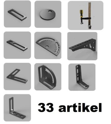 ATRIBU Starter set zubehör D28 D16 schweisstisch 12mm, 15mm (33 Artikel) Bundle Werkzeu