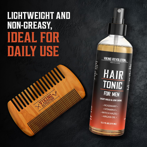 Men's Hair Tonic 12.7Oz Styling Spray with Vitamin E Witch Hazel Light Hold - Picture 4 of 8