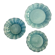 Dinnerware The Pioneer Woman Paige Denim Blue Dinner Plates Plates Dessert Bowls