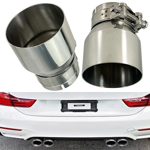 4 piezas puntas de escape silenciador coche para BMW M2 F87 M3 F80 M4 F82 entrada 2,75 pulgadas 70 mm - Imagen 2 de 24