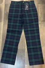 Vineyard Vines Boy's Breaker Blue Green Plaid Preppy Easter Pants Size 14 NWT