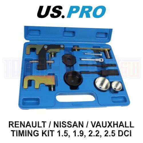 US PRO Tools Renault, Nissan, Vauxhall Timing Kit 1.5, 1.9, 2.2, 2.5 DCI 7186 - Picture 1 of 4