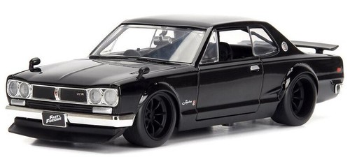 JADA TOYS - 1971 negro NISSAN Skyline 2000 GT-R por Brian Fast And Furious - ...