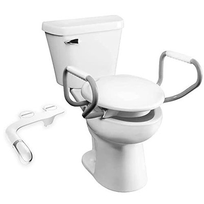 Bemis 7YR85320H20 Assurance with Clean Shield Support Arms and Bidet Attachment,