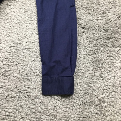 HD in Paris Womens Shirt Dress Sz 2 Denim Button Lg Sleeve Belted Anthropologie - Picture 7 of 9