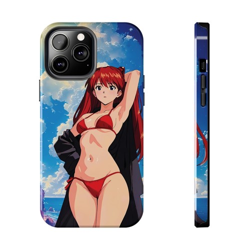 Kawaii Asuka Waifu Tough Phone Case Anime Manga Protective Cover Evangelion Geek - Picture 66 of 132