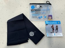 SParms Sun Protection Arm Sleeves , Black, Medium, Unisex Golf, Tennis, Running