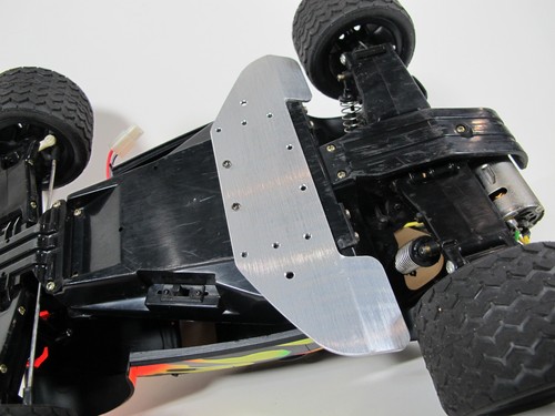 Aluminum Chassis Spoiler plate Splitter Tamiya 1/10 RC4WD Beetle Blackfoot Frog - Picture 4 of 11