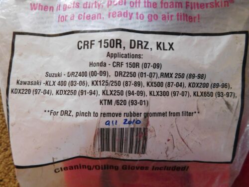 NO TOIL pre-oiled AIR FILTER Vintage MX MotoCross HONDA Suzuki Kawasaki KTM NEW - Bild 3 von 3