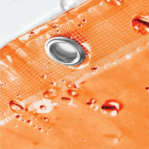 Magnetized PVC Shower Curtain Liner, Mildew Resistant, 70"x72", Hooks Optional - Picture 7 of 32