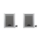 2 Count Locked Box Small Locking Envelope for House Wall Mailbox