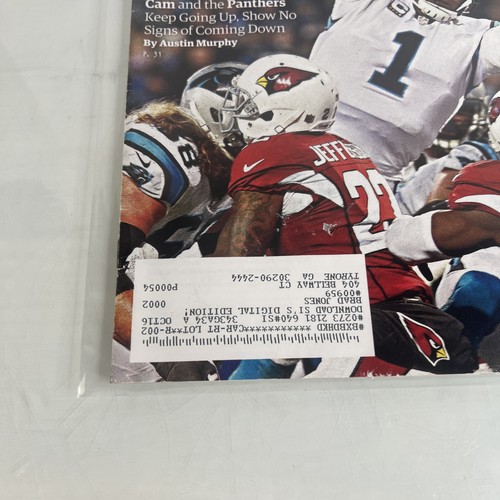 Cam Newton Carolina Panthers REGIONAL Sports Illustrated 1. Februar 2016 - Bild 6 von 7