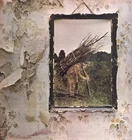 Led Zeppelin IV LP vinyl UK Atlantic 1971 plum/orange label design LP with Hop