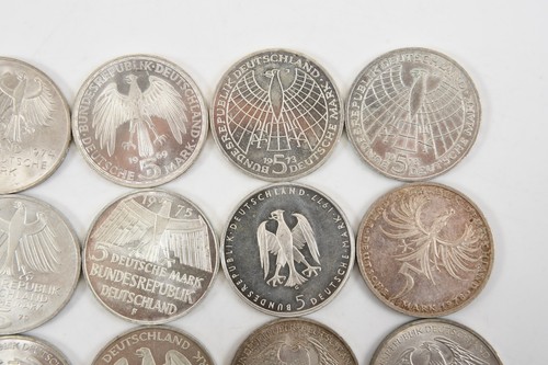 S02O44- 20x 5 DM Silber Münze ua Heinrich von Kleist - Bild 3 von 12