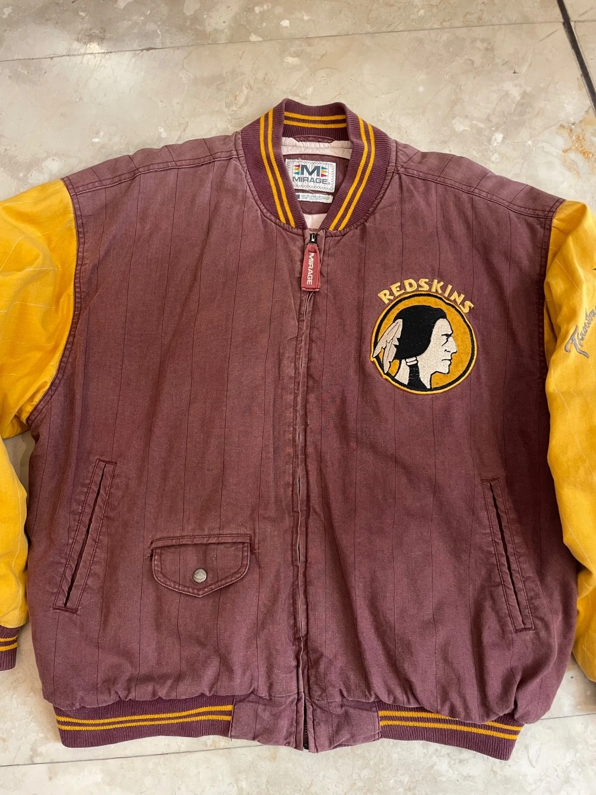 Vintage Washington Redskins NFL Mirage Bomber Jacket image 2