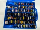 Vintage 1997 Mattel Hot Wheels Rolling Storage Case with Cars